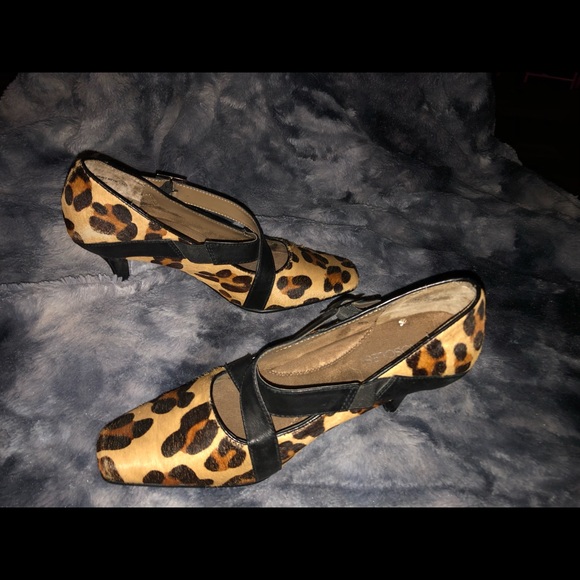 Aerosoles animal print heels 7.5 - Picture 1 of 6